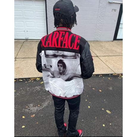 Reason Clothing Newyork /SCARFACE Wool Varsity Jacket