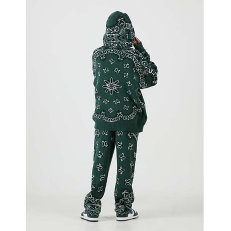 FNTY/Knitted Paisley  PANTS  "GREEN "
