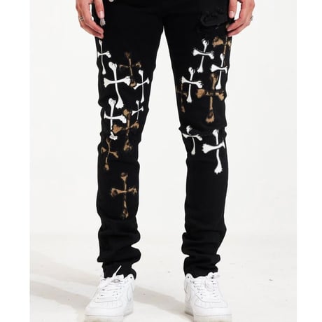 Crysp Denim/Cross Bone Black  denim