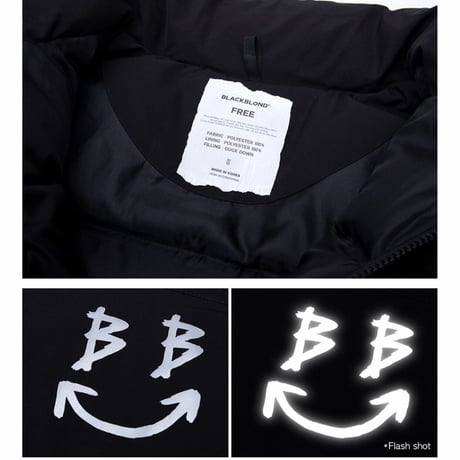 BLACK BLOND/BB SMILE Down Jacket BLACK