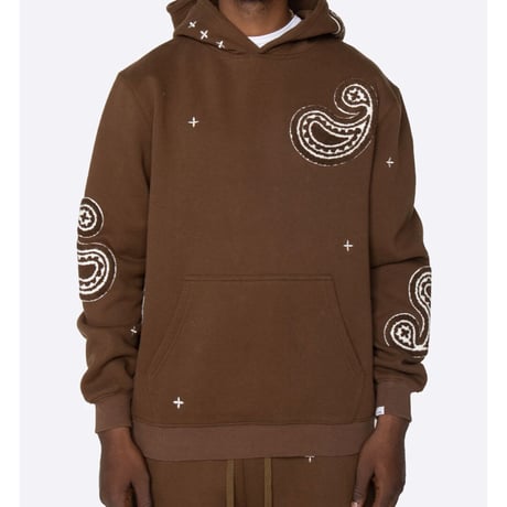 EPTM/PAISLEY  HOODIE ”BROWN”