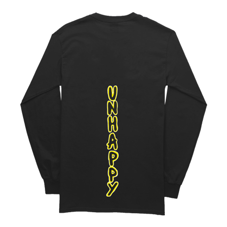 Lil Pump official merch/Unhappy Smile LongSleeve TEE BLACK