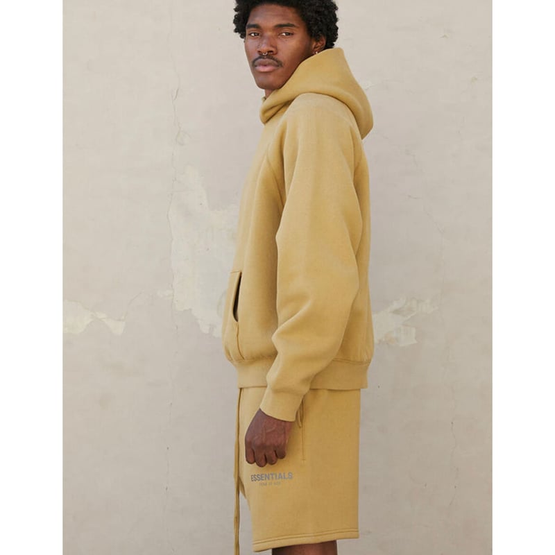 FEAR OF GOD/ESSENTIALS/プルオーバーパーカー/アンバー FOG Essentials パーカー アンバー M ESSENTIALS fear of god /LOGO