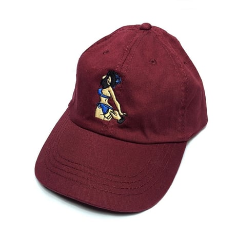 1st class living/Tip Drill Cap バーガンディ