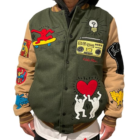 Reason Clothing Newyork /Keith Herring Stadium Jacket