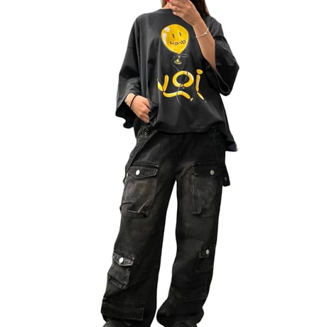 Mismatch NYC/ Wide Black wash denim