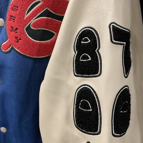 GRMY/NABLUS WOOL BASEBALL JACKET” "BLUE"
