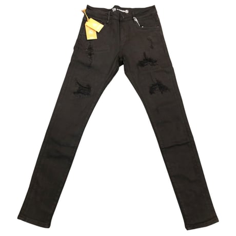 Crysp Denim/Black Distress denim "20-115"