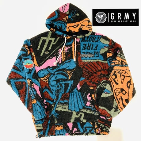 GRMY/OVER SHERPA BOA HOODIE "PINK"