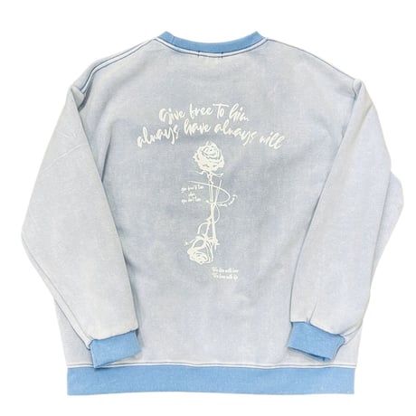 WOSS.official/Rose washed Crewneck Sweat