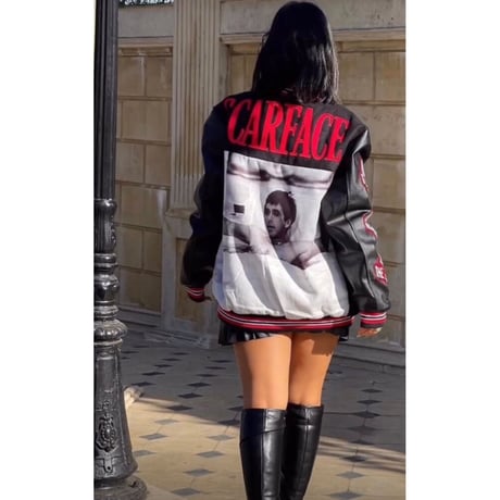 Reason Clothing Newyork /SCARFACE Wool Varsity Jacket