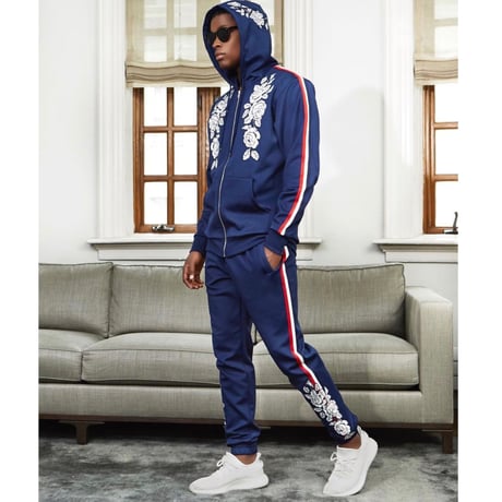 Reason Clothing Newyork/ROSE track pants  NAVY