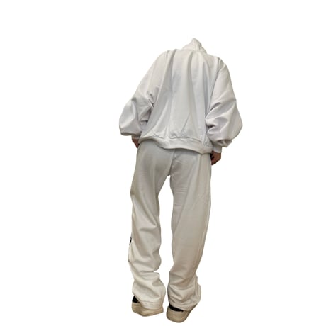 YEEZY × Gosha Rubchinskiy  / Logo Wide Pants (SET UP) "WHITE"