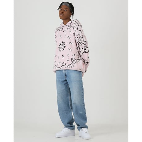 FNTY/Knitted Paisley  Hoodie  "PINK "
