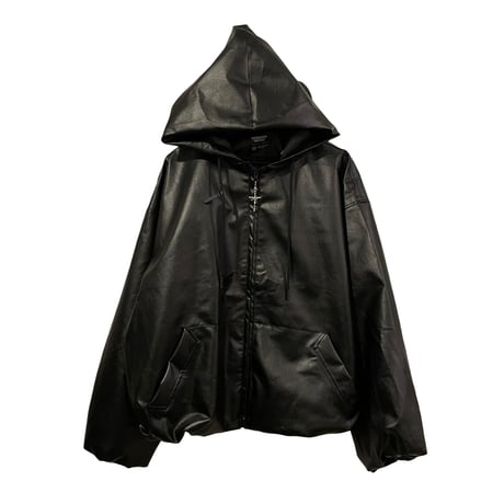 Mismatch NYC/Balloon Leather Short Jacket (SET UP)