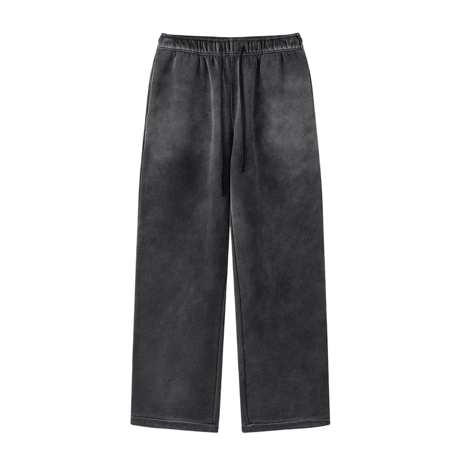 Inflation / Washed Sweat Pants (SET UP) BLACK