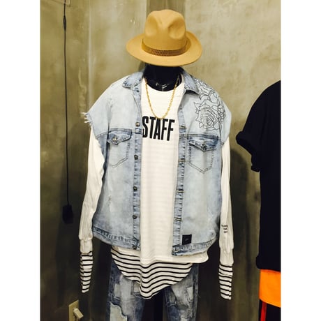Sixth June/落書き Cut Off Denim