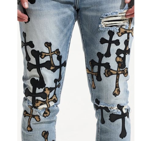 Crysp Denim/Cross Bone  denim