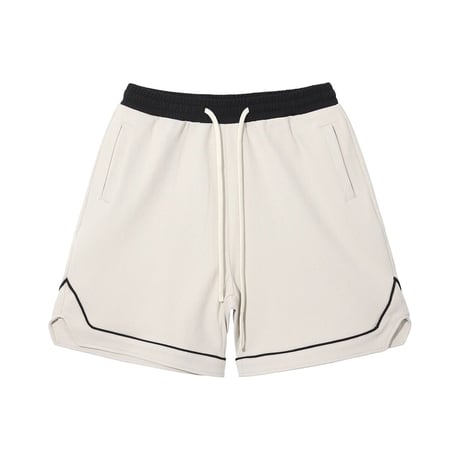 Mismatch NYC/Piping Shorts  "Black/Cream"
