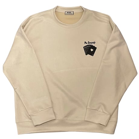 WOSS.official/ Oversized  Suede Crewneck