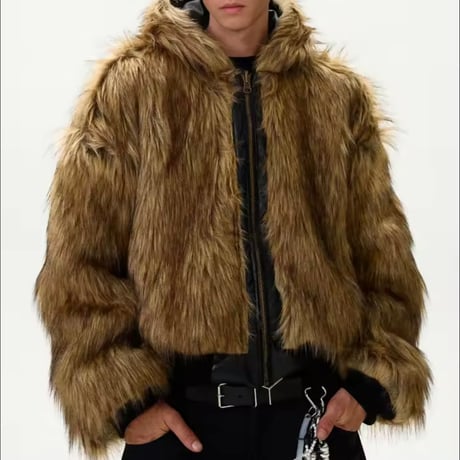 Mismatch NYC/Reversible Short Fur Jacket