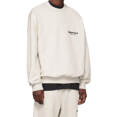 ESSENTIALS by Fear of God /LOGO Crewneck "OFF WHITE"
