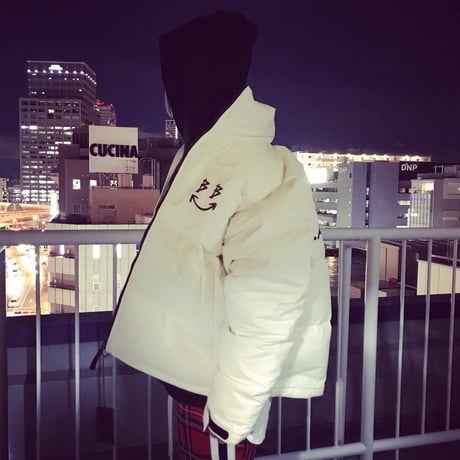 BLACK BLOND/BB SMILE Down Jacket  CREAM