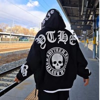 By The R/ Logo bonding  Zip Hoodie (SET UP)