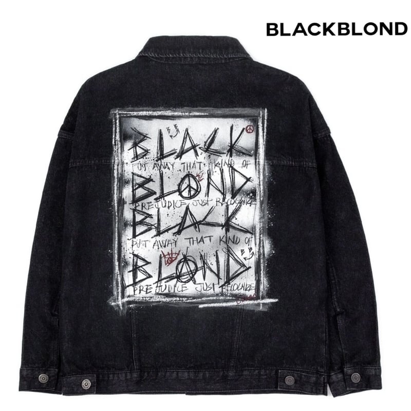 BLACK BLOND/DISORDER DENIM JACKET | BINGOSTAR 