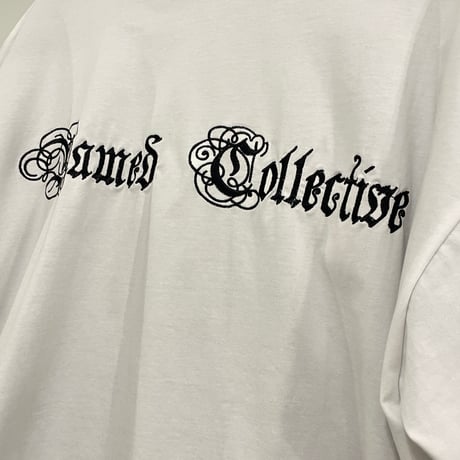 SUBLIMATION/ Embroid Oversize Longsleele Tee (SET UP) WHITE