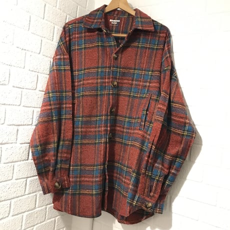 Mismatch NYC/Oversized Flannel shirts  RED