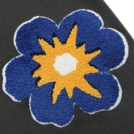 MISTER CHILD/Smile flower elbow  Hoodie  "Wash Gray"