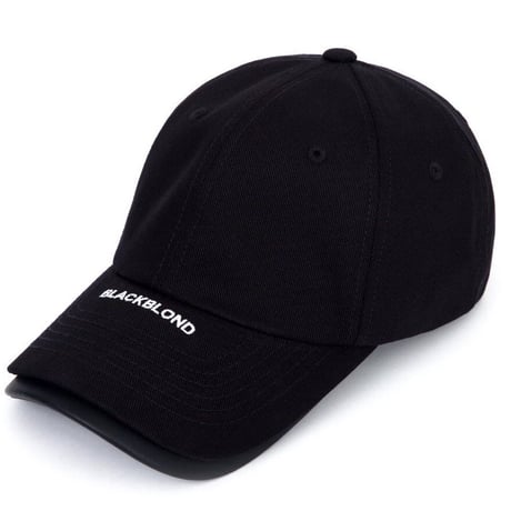 BLACK BLOND/DOUBLE LEATHER CAP
