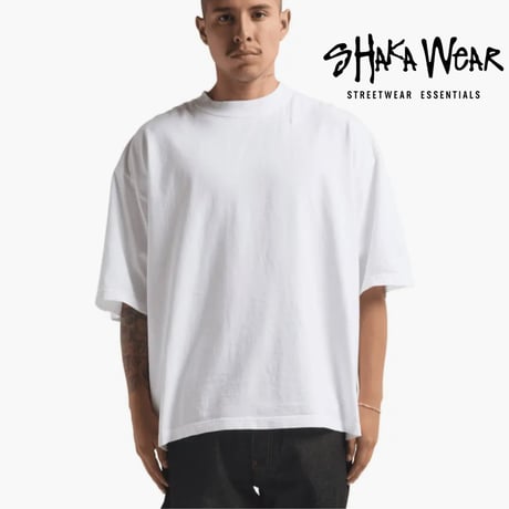 Shaka Wear/ HeavyWeight Boxy Tee " White"