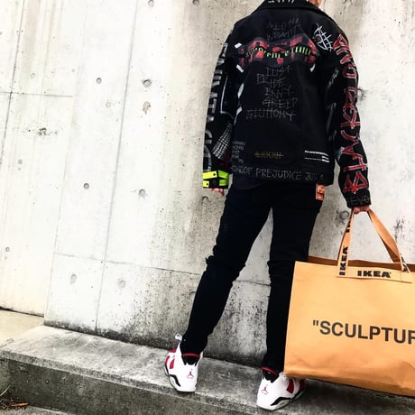 BLACK BLOND/CUSTOM Denim Jacket(BLACK)