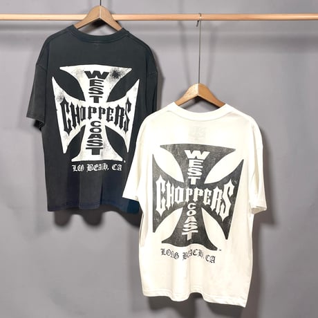 West Coast Choppers/ Logo Tee "Vintage BLACK"