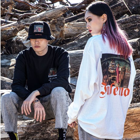 Black Blond/BBD INFERNO LongSleeve Tshirts (WHITE)