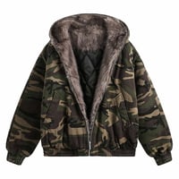 Mismatch NYC/Fur Camo Hooded Jacket