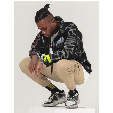 BLACK BLOND/CUSTOM Denim Jacket(BLACK)