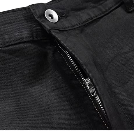 Mismatch NYC/WAX Black Denim Shorts