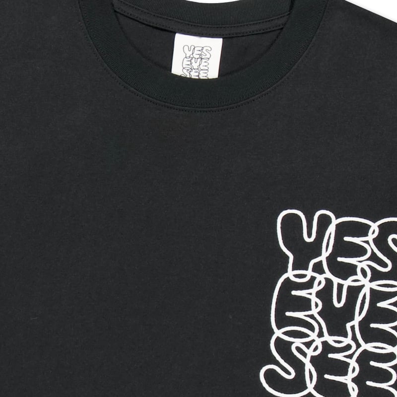 ★韓国の人気★【YESEYESEE】★Y.E.S Jaquard Shirt.s★関税込★ YESEYESEE/ Big Logo LongSleeve Tee BLACK | BING