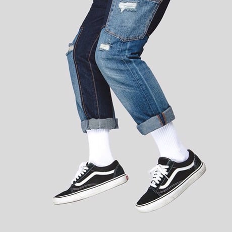 EPTM/two color patch denim