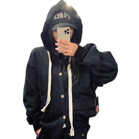 By The R/ Button Up SET UP  BLACK (2Sets)