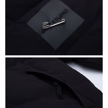 BLACK BLOND/BB Logo Down Jacket BLACK