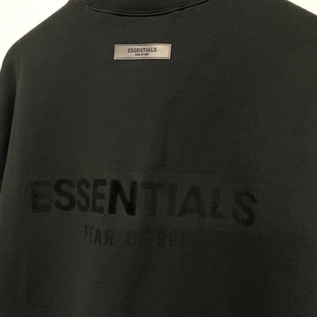 ESSENTIALS by Fear of God /Logo Relax Creweck"BLACK"