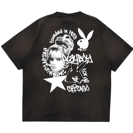 Playboy/Washed Tshirts "BLACK"