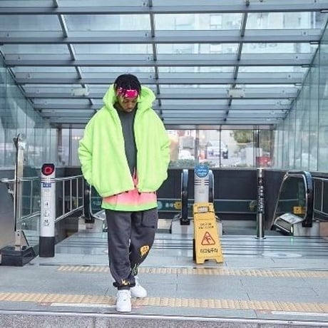 FNTY/Flying FLAME Sweat pants Faded Black