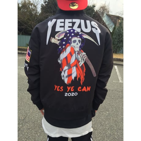 Nineteenth letter/Yeezus Campaign Bomber Jacket ブラック