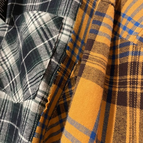 Mismatch NYC/Rework Flannel shirts BLACK