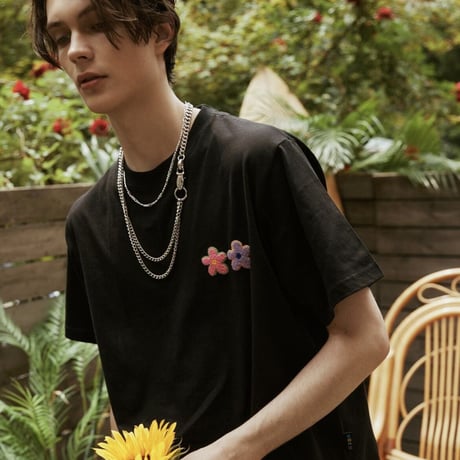 MISTERCHILD / Double Flower Tshirts "BLACK"